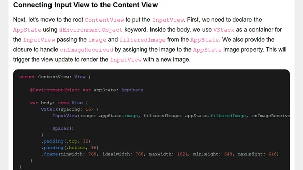 Building Image Filter macOS app with SwiftUI