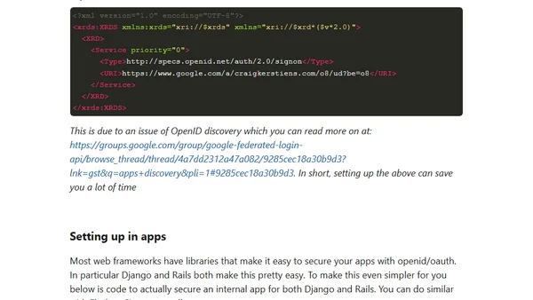 Securing your Internal Organization with OpenID