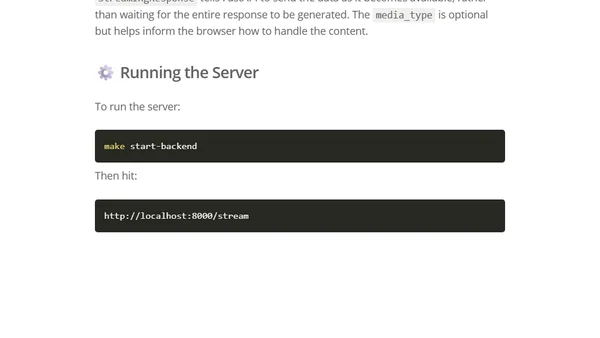 Streaming APIs with FastAPI and Next.js - Part 2