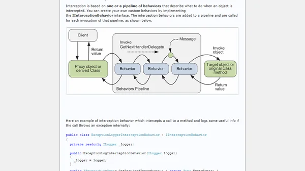 Unity Interception Extension
