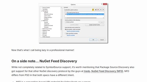 SymbolSource support for NuGet Package Source Discovery