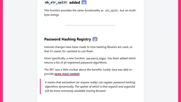What's new in PHP 7.4