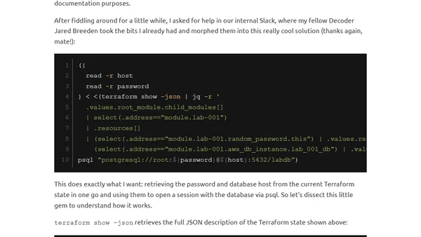 Shell Spell: Extracting and Propagating Multiple Values With jq