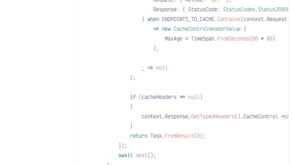 Prevent a .NET API from adding cache headers to unsuccessful requests