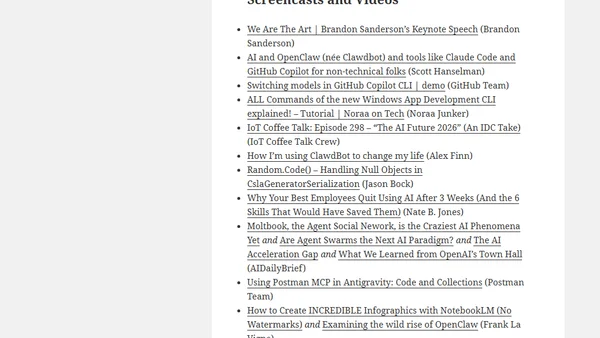 Dew Drop – February 2, 2026 (#4595)