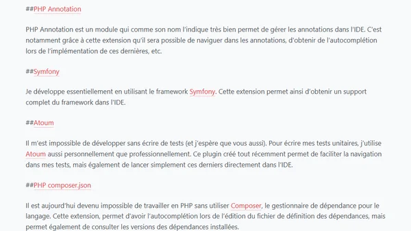 Mon environnement PhpStorm