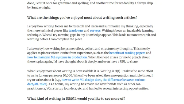 Towards Data Science - Author Spotlight with Eugene Yan