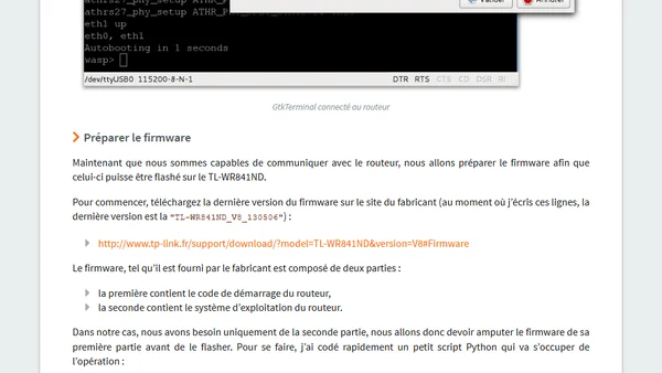 Débriquer un routeur TP-Link TL-WR841ND v8.4