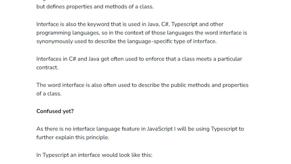 Interface Segregation Principle in JavaScript and TypeScript