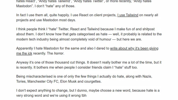 I don’t hate it though