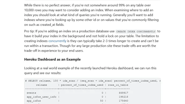 Understanding Postgres Performance