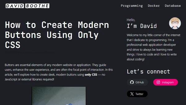 How to Create Modern Buttons Using Only CSS