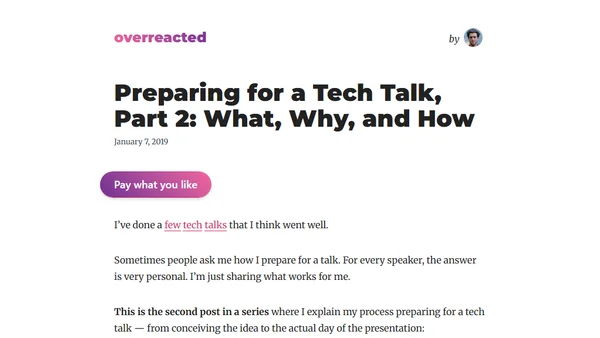 Preparing for a Tech Talk, Part 2: What, Why, and How