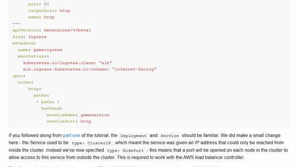 Kubernetes for Developers - Part 2: EKS and Ingress
