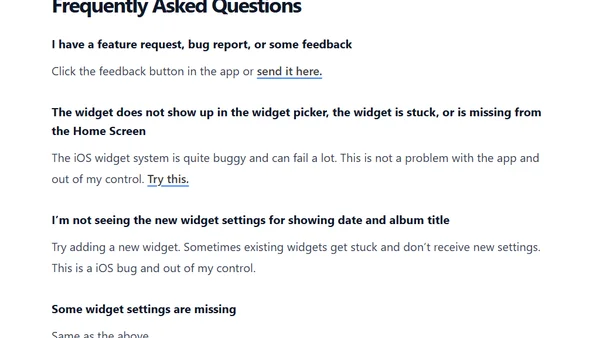 New App: Photo Widget