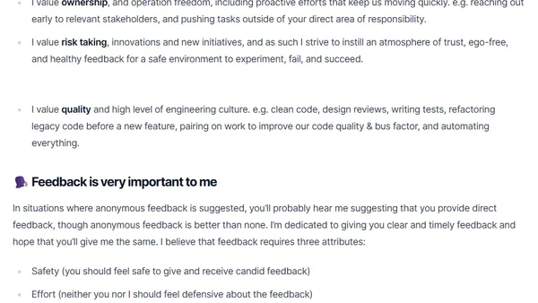 Setting the platform with your team — A Manager’s README