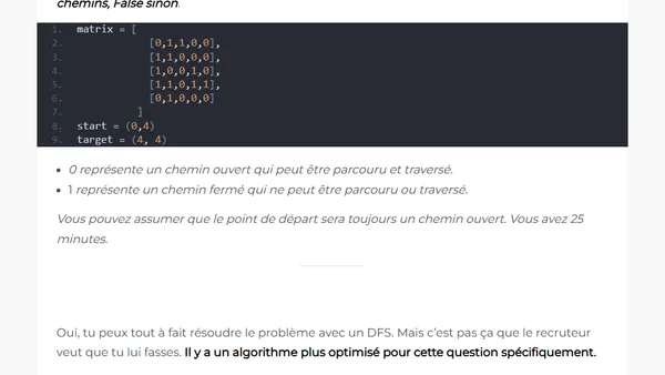 Comprendre les algorithmes de parcours en 8 minutes