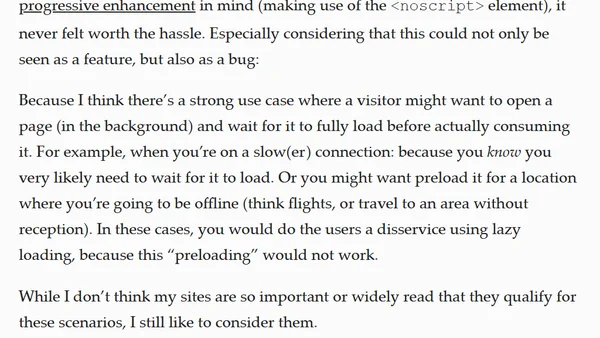 📄 Thoughts on lazy loading images