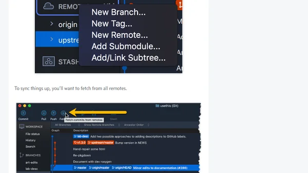 Sourcetree fetch rebase