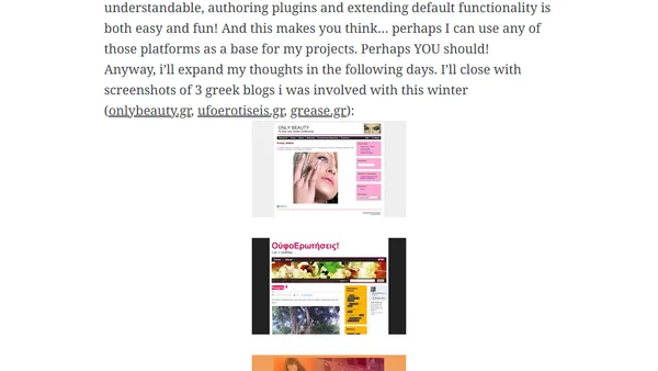 Partial review of last year – php comeback?
