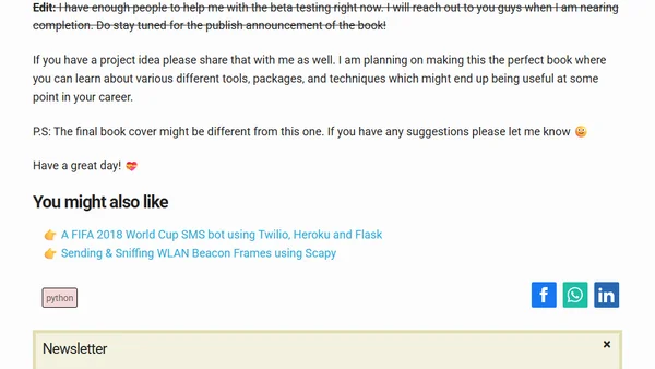 Practical Python Projects Book