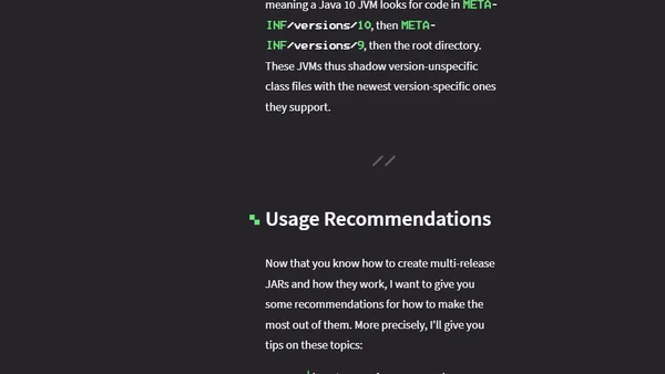 How To Use Multi-release JARs To Target Multiple Java Versions