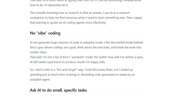 How I use AI to code