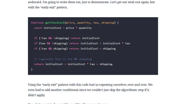 Patterns for Functions with Conditionals