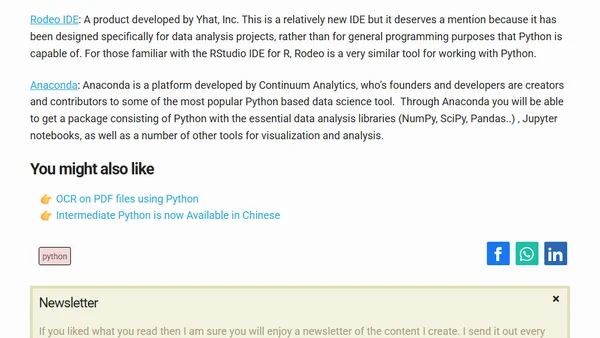 Learning Python For Data Science