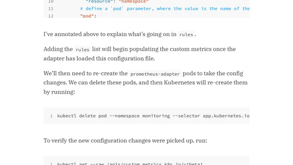 Scaling Kubernetes Pods using Prometheus Metrics
