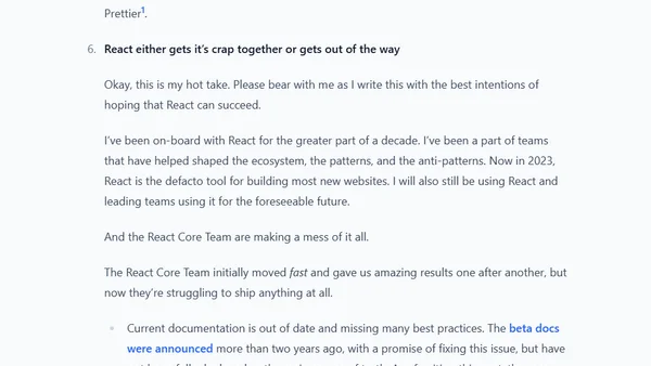Things I want to see in JavaScript and Frontend development in 2023