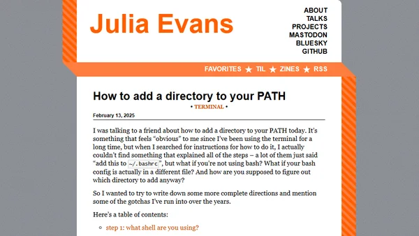 How to add a directory to your PATH