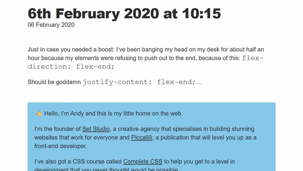 6th February 2020 at 10:15