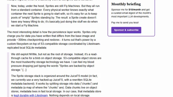 The Design & Implementation of Sprites