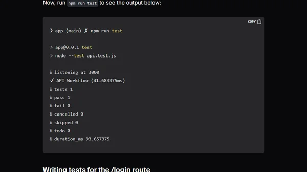 How to create E2E tests in Node.js with no frameworks - step by step!