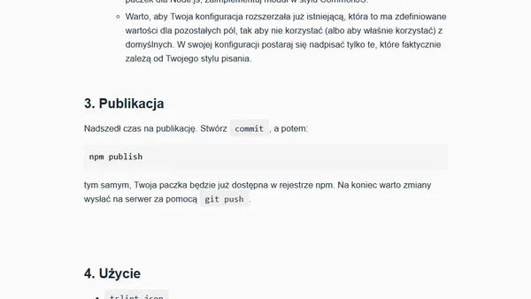 Własna konfiguracja do TSLint