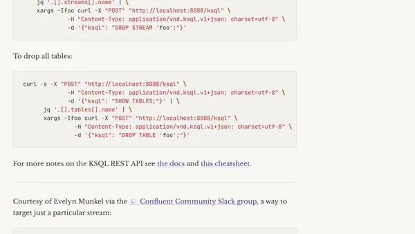 Terminate All KSQL Queries