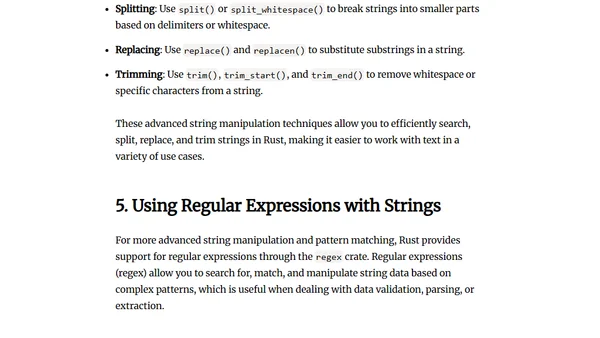 In-Depth Guide to Working with Strings in Rust