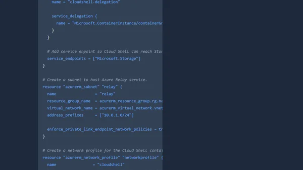 Deploy a Private Azure Cloud Shell with Terraform