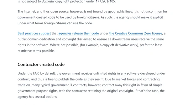 Everything a government attorney needs to know about open source software licensing