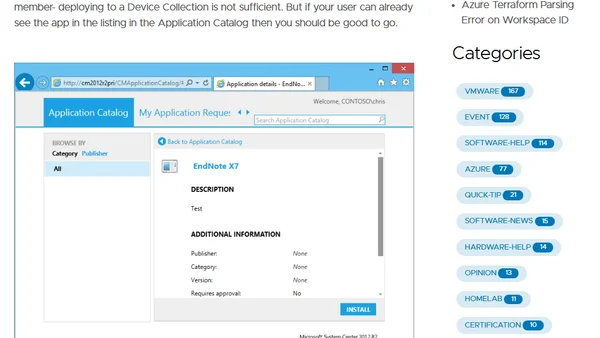 Deploying SCCM Applications via a custom web portal