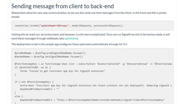 Building a vehicle location tracking app in Azure part 4: SignalR