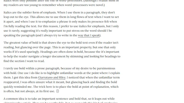 Bliki: Excessive Bold