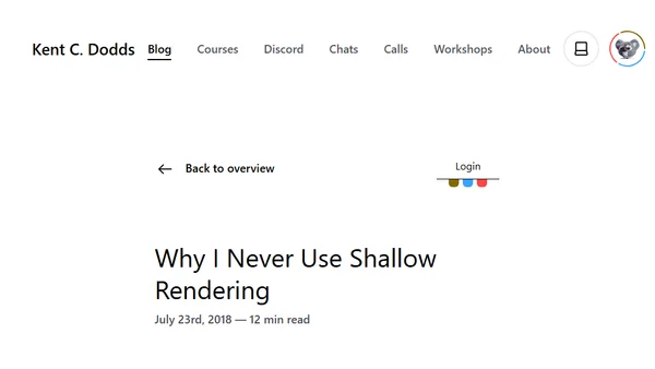 Why I Never Use Shallow Rendering