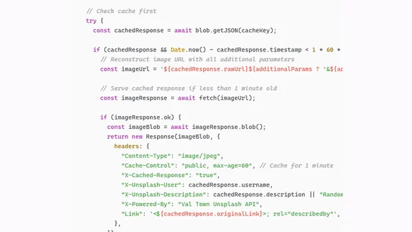 Reimplementing Unsplash Source