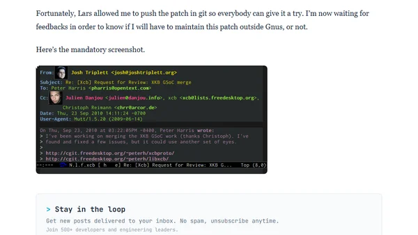 Gnus and Gravatar support