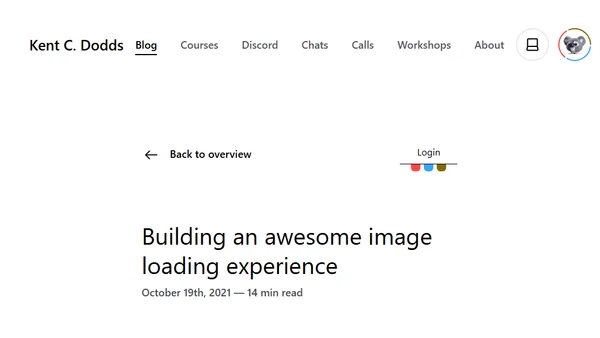 Building an awesome image loading experience