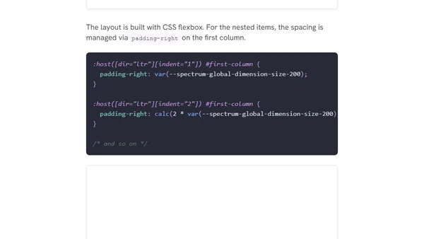 Handling The Indentation of a Treeview Component