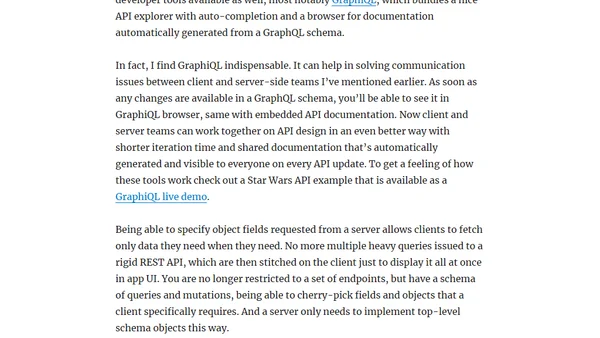 Why I use GraphQL and avoid REST APIs