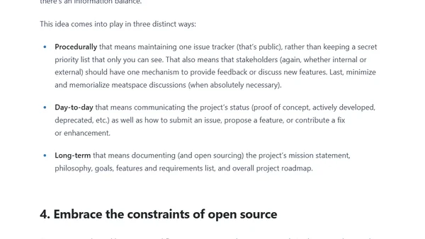 Five best practices in open source: internal collaboration